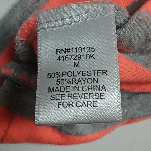 Knitworks Striped Cropped Batwing fitted Tee M - Picture 8 of 8